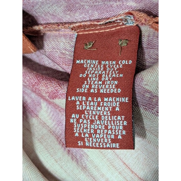 La Cabana Hawaiian Shirt Mens Small Orange S/S Button Up Palm Trees Retro - Picture 6 of 7